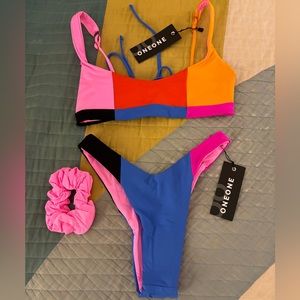 Oneone Swimwear bikini set top size S bottom size XS